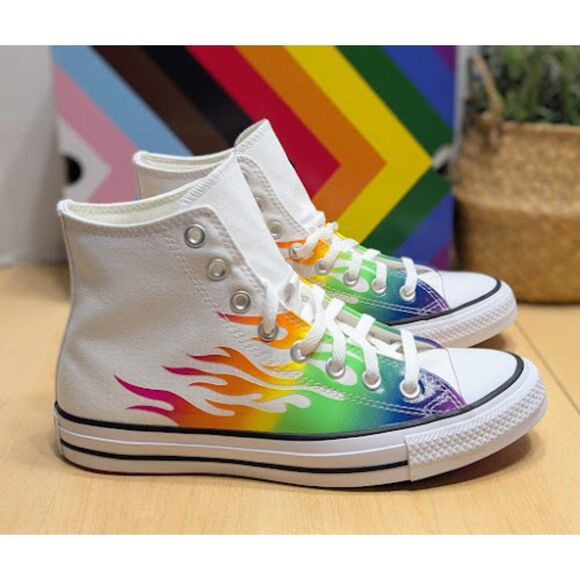 Converse Chuck Taylor All Star Pride Unisex High Top Sneakers Women's 9 NIB - Picture 1 of 13